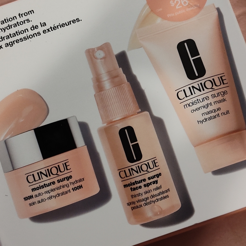 NWT! Clinique Moisture Surge Set
